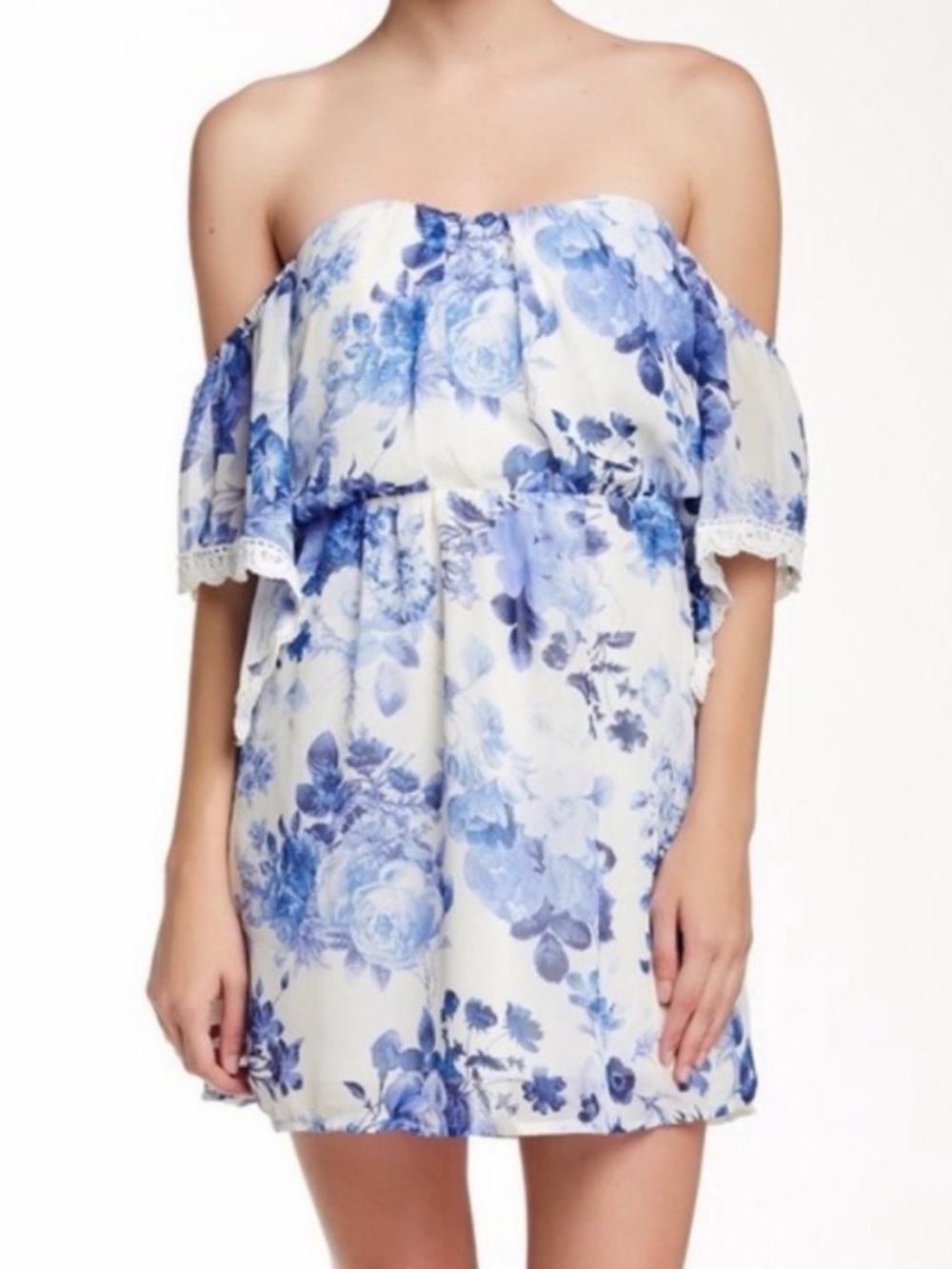 Socialite Cream Off-Shoulder Dress